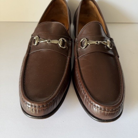 Allen Edmonds Verona II Size 12B 12 B Horse Bit Loafer Shoe Brown Made In Italy main image 8